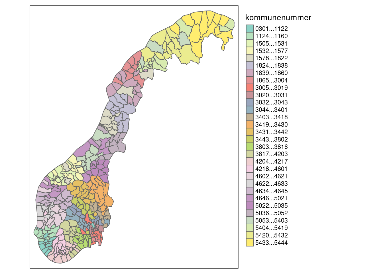 Municipalities in Norway.